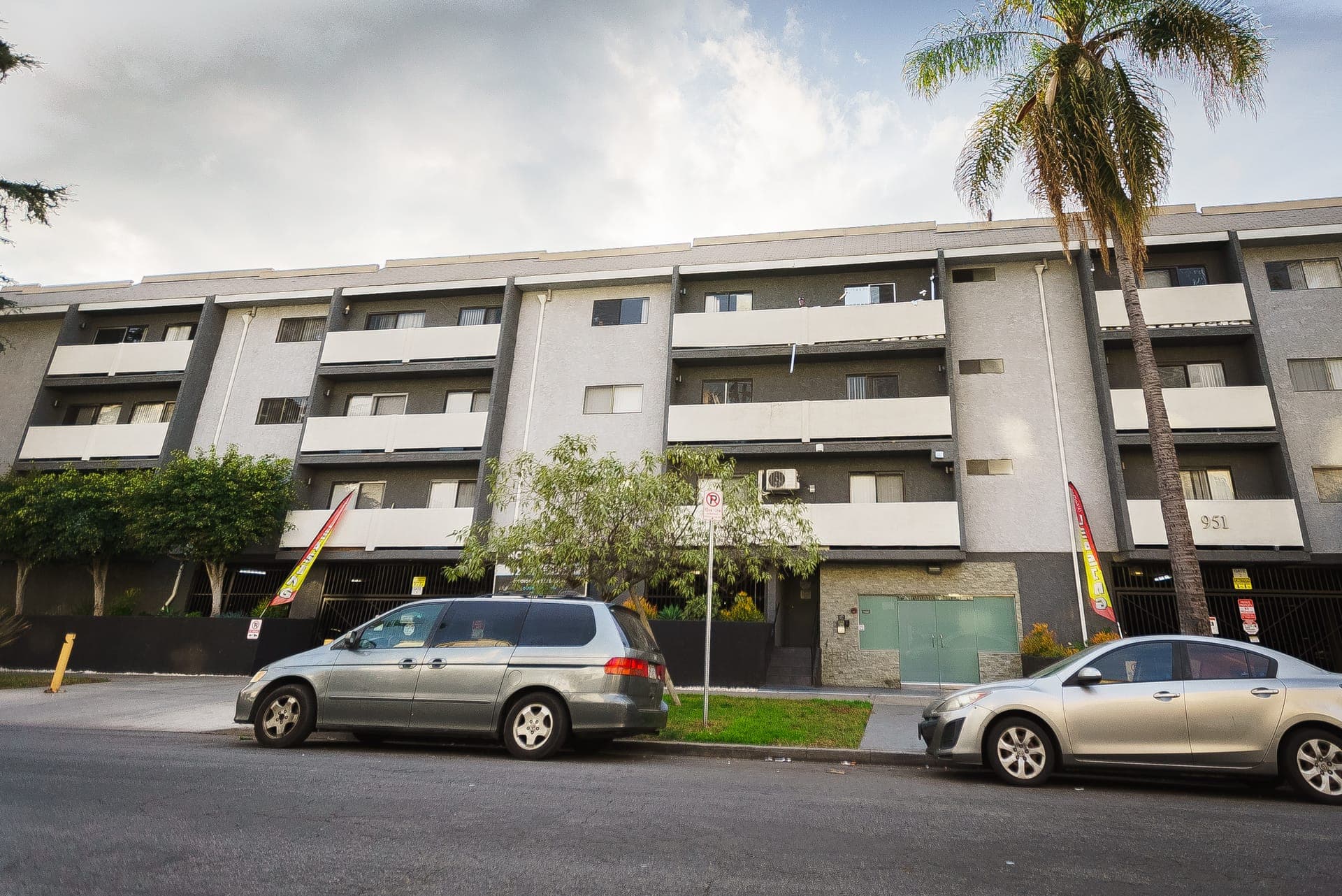front of building